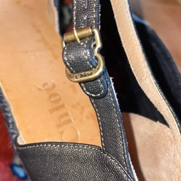 Chloe Black Platform Shoes - Picture 8 of 10